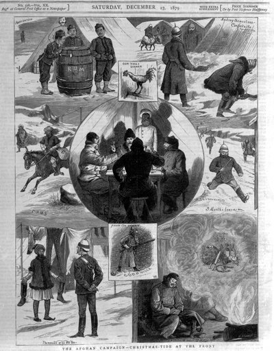 The Afghan Campaign- Christmas Tide at the Front, omslagsillustrationer fra 